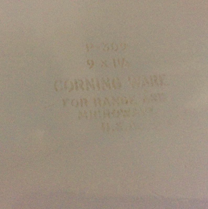Corning Ware Pie Plate P-309 Just White All White 9 Vintage Baking Pan Corning Ware Holiday Baking Oven /& Microwave Pyroceram USA