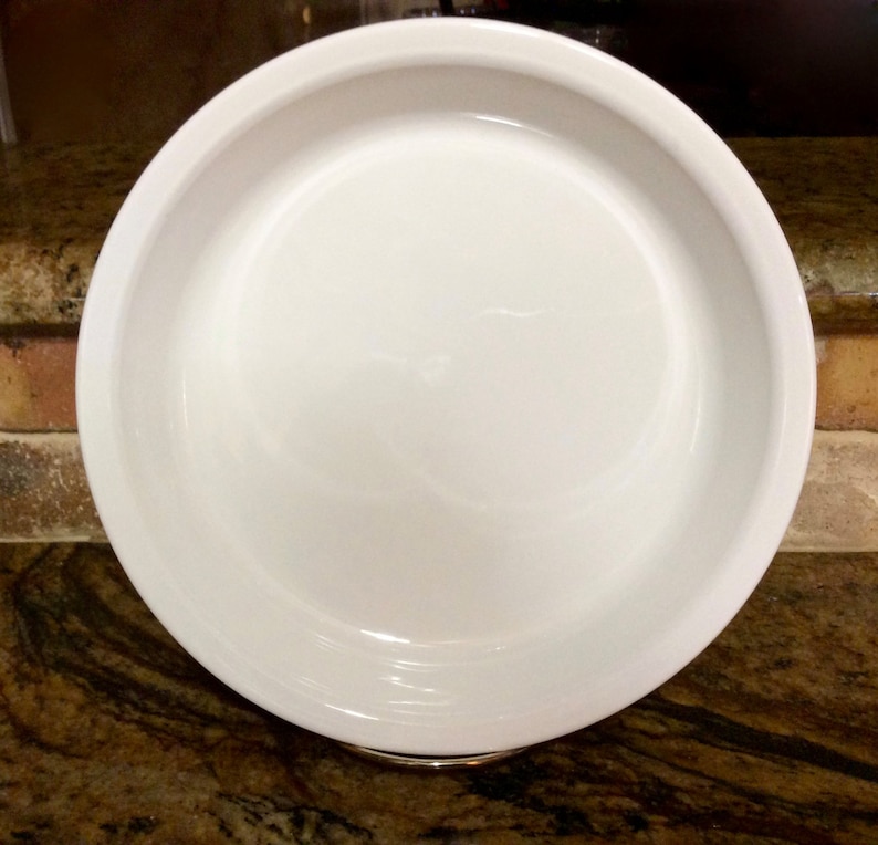 Corning Ware Pie Plate P-309 Just White All White 9 Vintage Baking Pan Corning Ware Holiday Baking Oven /& Microwave Pyroceram USA
