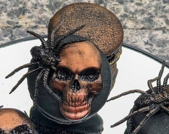 Fake Halloween Macarons  Skull Spider  Steampunk