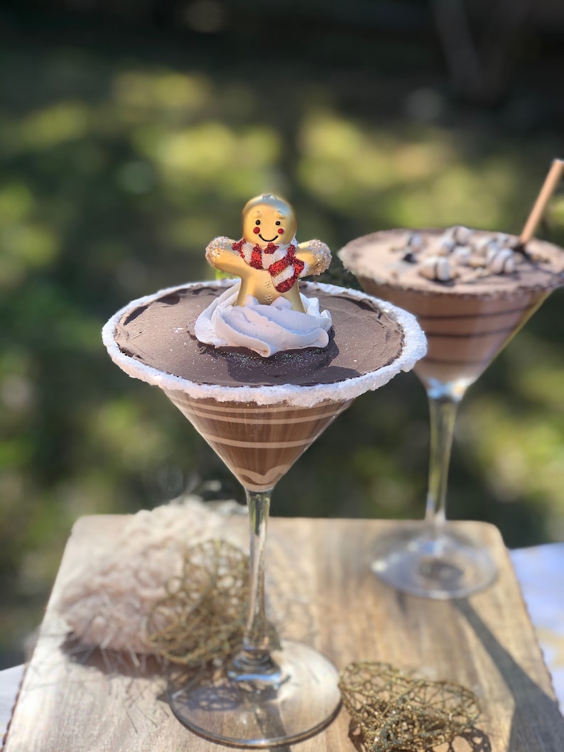 Fake Chocolate Martini with Carmel swillglass