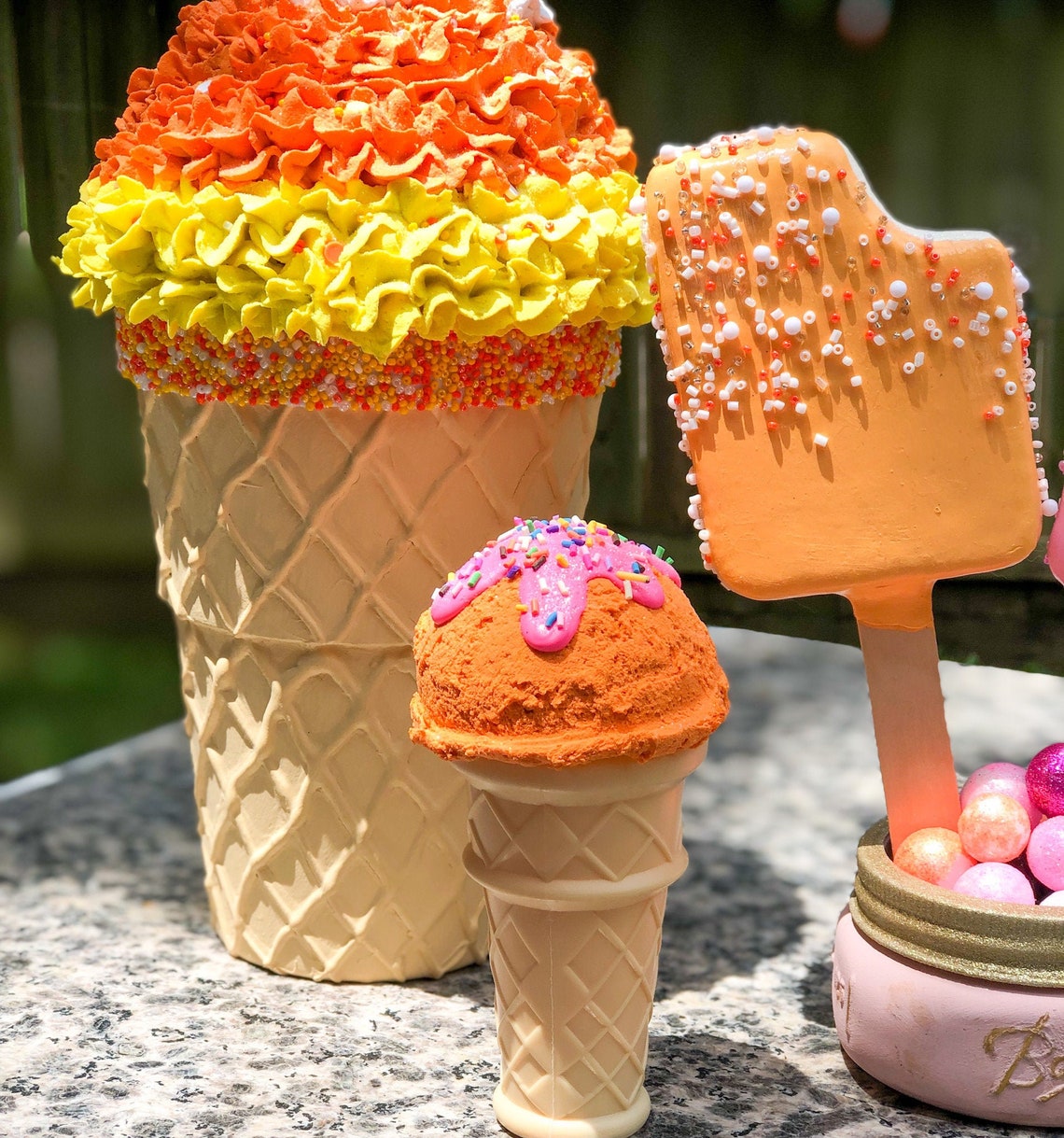 Faux Ice Cream Cone Etsy