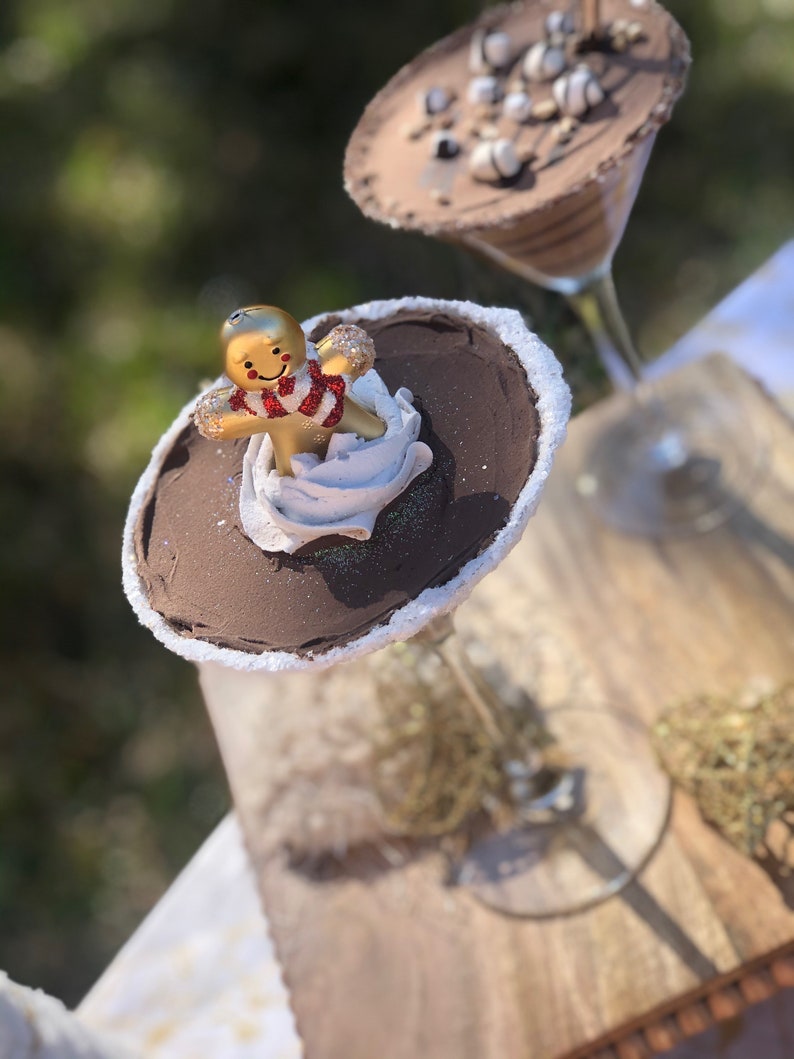 Fake Chocolate Martini with Carmel swillglass