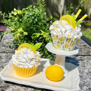 Fake Lemon Cupcake Lemon Zest - Etsy