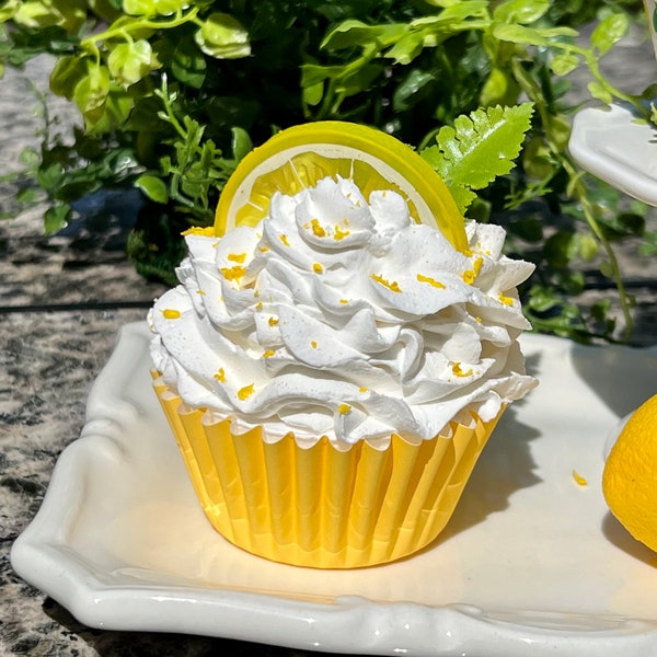 Fake Lemon Cupcake Lemon Zest