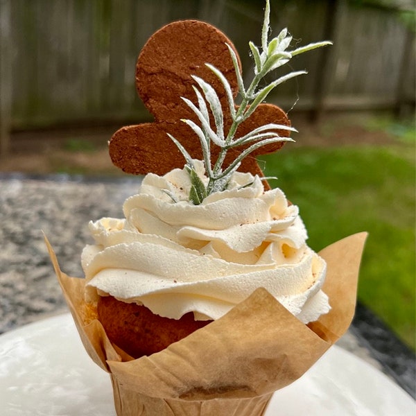 Fake Cupcake, Gingerbread Cupcakes, Christmas decor