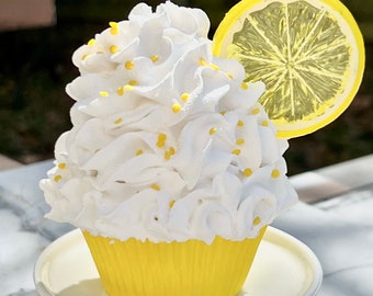 Fake Frosting / Whipped Cream Sillicone Clay / Faux Icing (Lemon