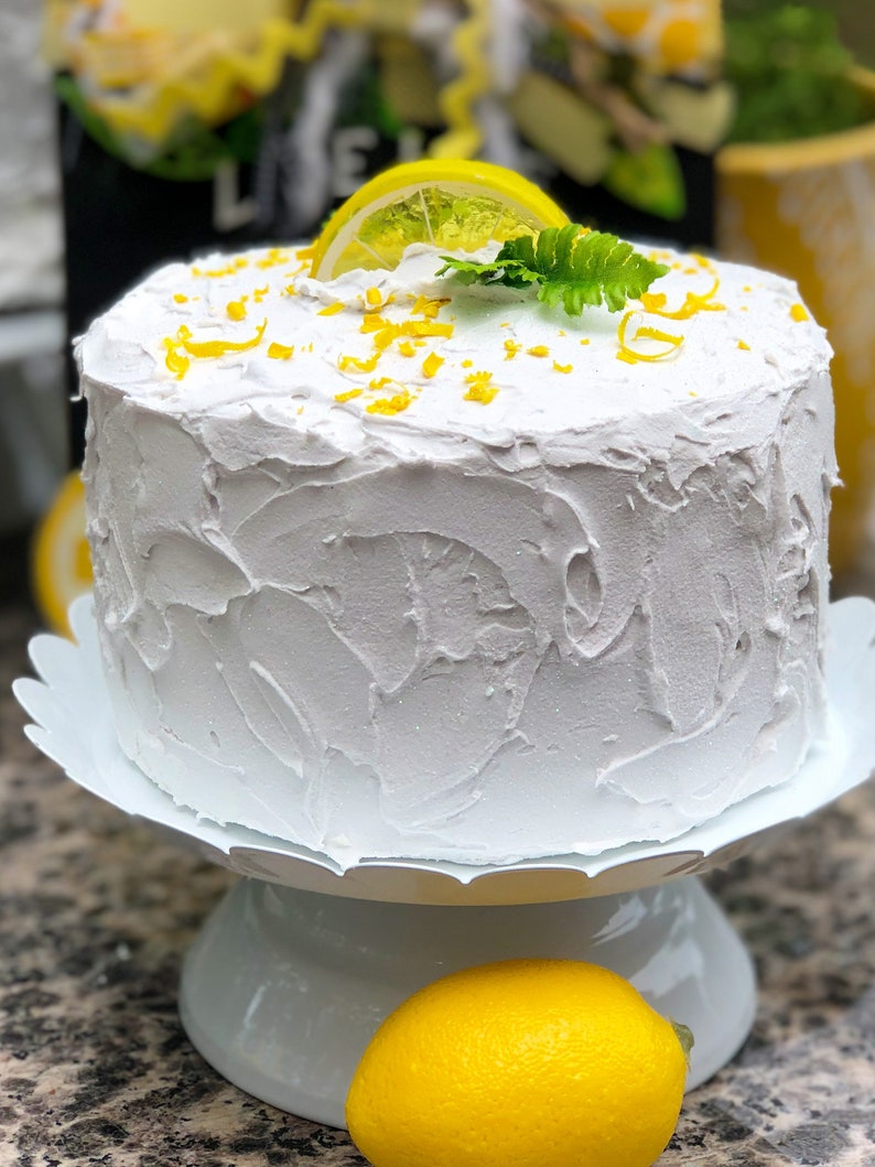 Fake Lemon Cake With Lemon Zest 5 Etsy