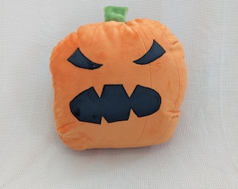 Pumpkin Pillow Scowl