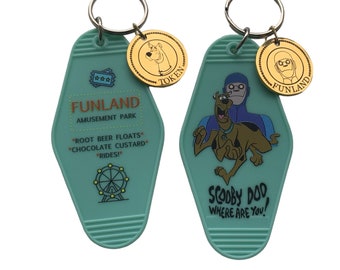 Funland Spooky Dog Amusment Park Keychain