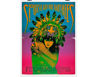 Copy of Siouxsie and the Banshees Palladium Concert Poster Rolled Poster | Vintage Tour Gig Print Post Punk