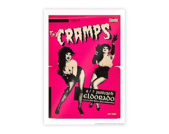 Original 1997 the Cramps Promo Poster, Rare Vintage Poster “big