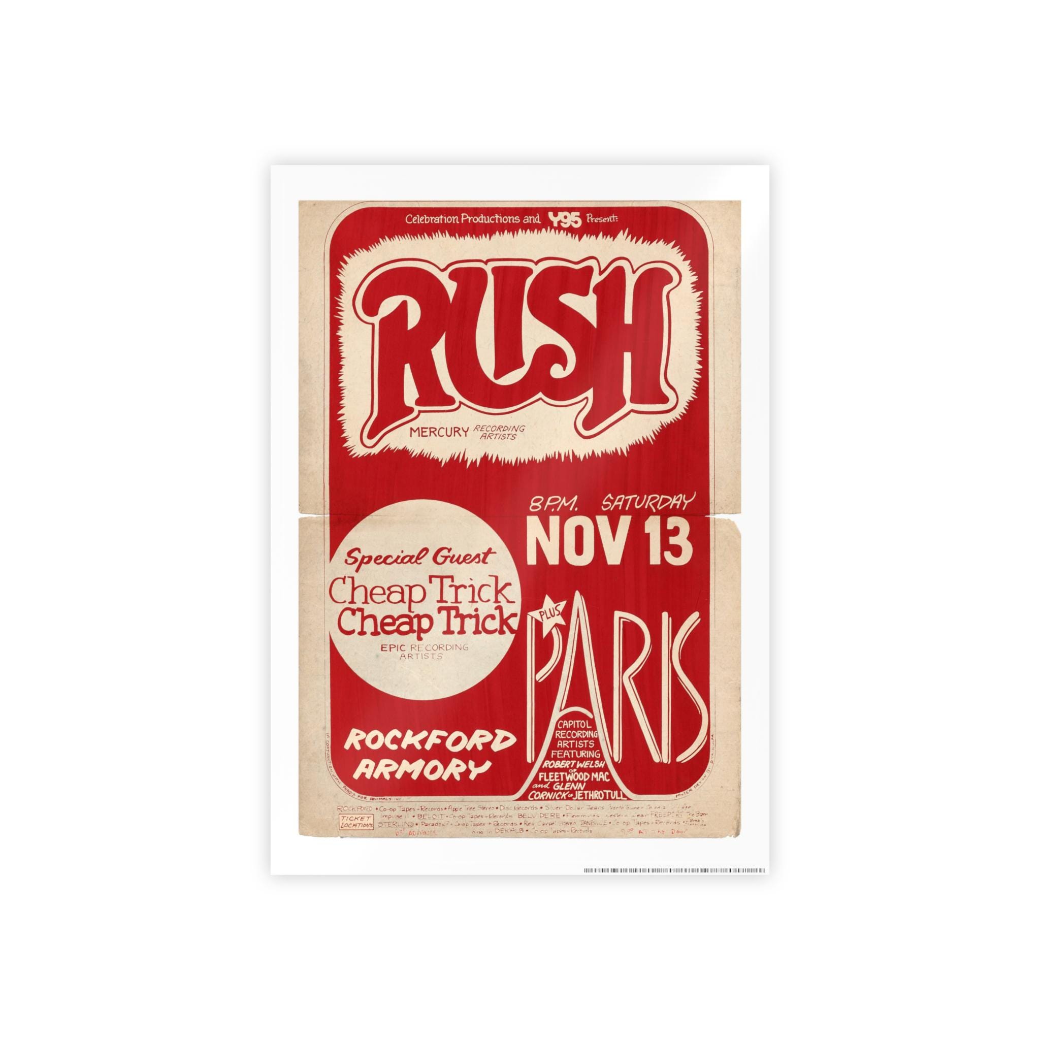 Rush Concert Poster - Etsy