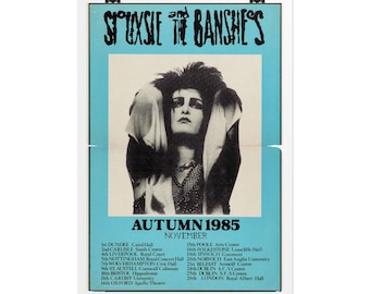 Siouxsie and the Banshees Concert Poster Rolled Poster | Vintage Tour Gig Print Post Punk