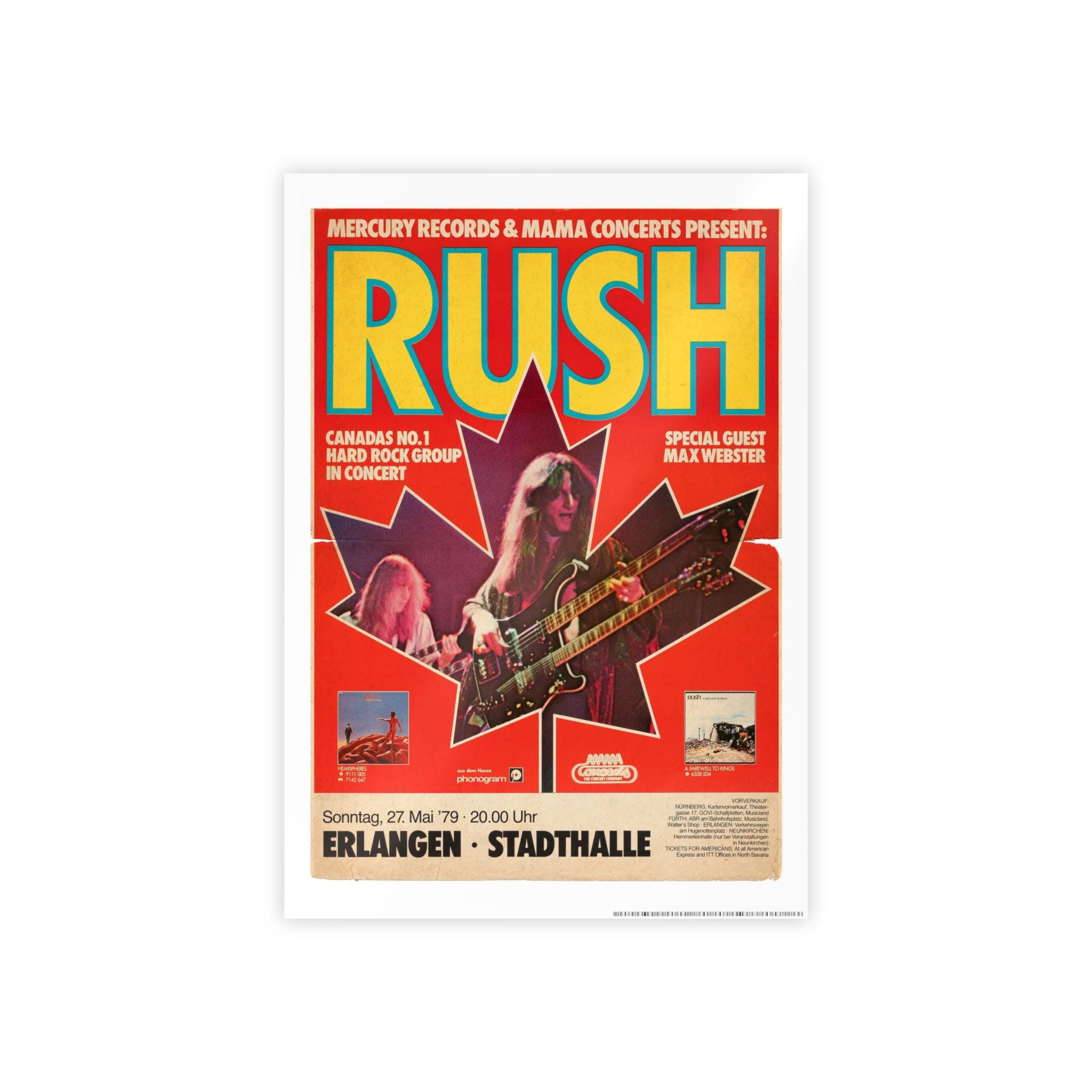 Rush Band Concert Poster - Etsy
