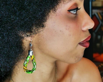Adorable African print Statement Earring