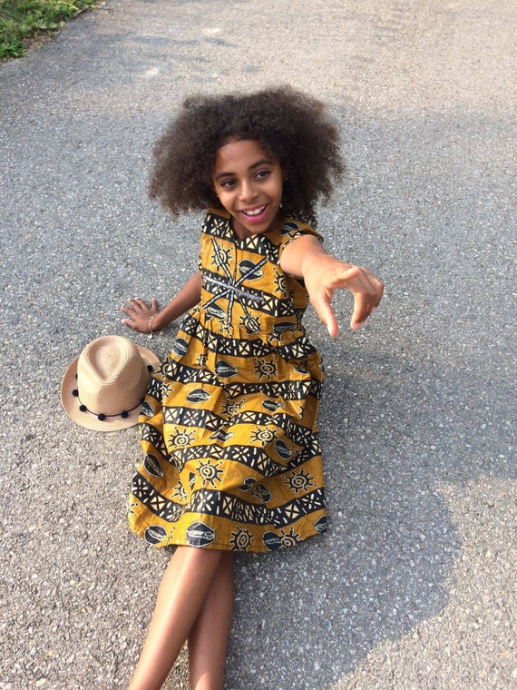 Increible vestido de nina Bongolan. vestido de cumpleanos vestido de iglesia vestido de fiesta africano para ninos vestido de verano ideas de regalos ropa urbana diario Etsy Mexico