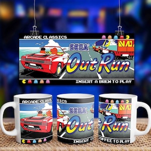 Out Run Arcade Mug