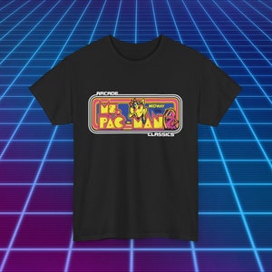 Retro Gaming T-shirt Arcade Classic Video Game Ms Pac-Man