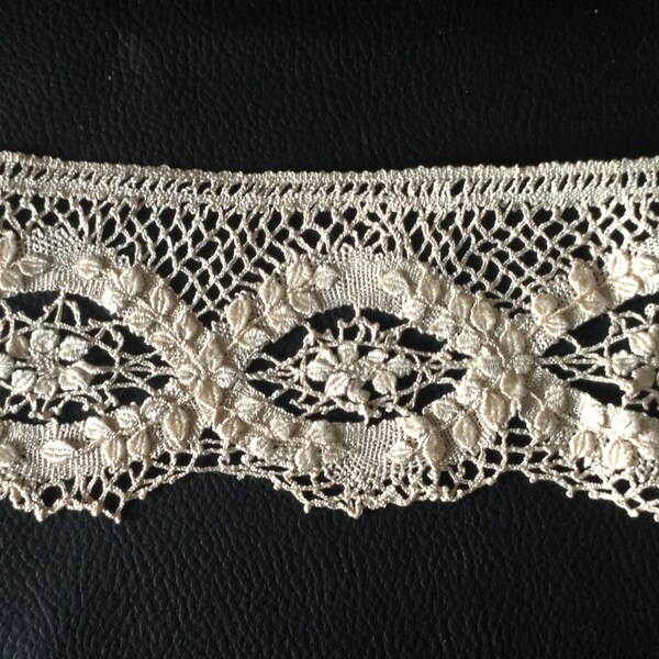 Antique French Lace Old Lace White Lace Embroidery Seam
