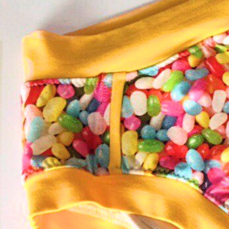 Scrundies Ladies custom made panties Thong /& Boxerwear in all sizes. Jelly bean fabric Bunzies
