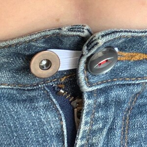  Pants Button Extender Shirt Collar Extenders: 8 Pcs Jeans Waist  Silicone Button for Mens and Women - 6 Neck Extenders Dress Shirts