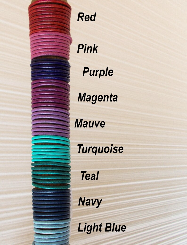 Mood Bead Leather Choker: Color-Changing Custom Retro Necklace image 8