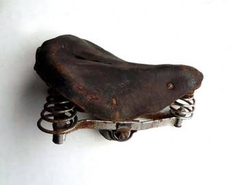 leather bike seat etsy