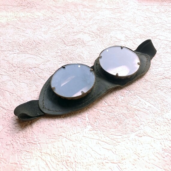 Antique industrial safety goggles (#1). Vintage r… - image 5
