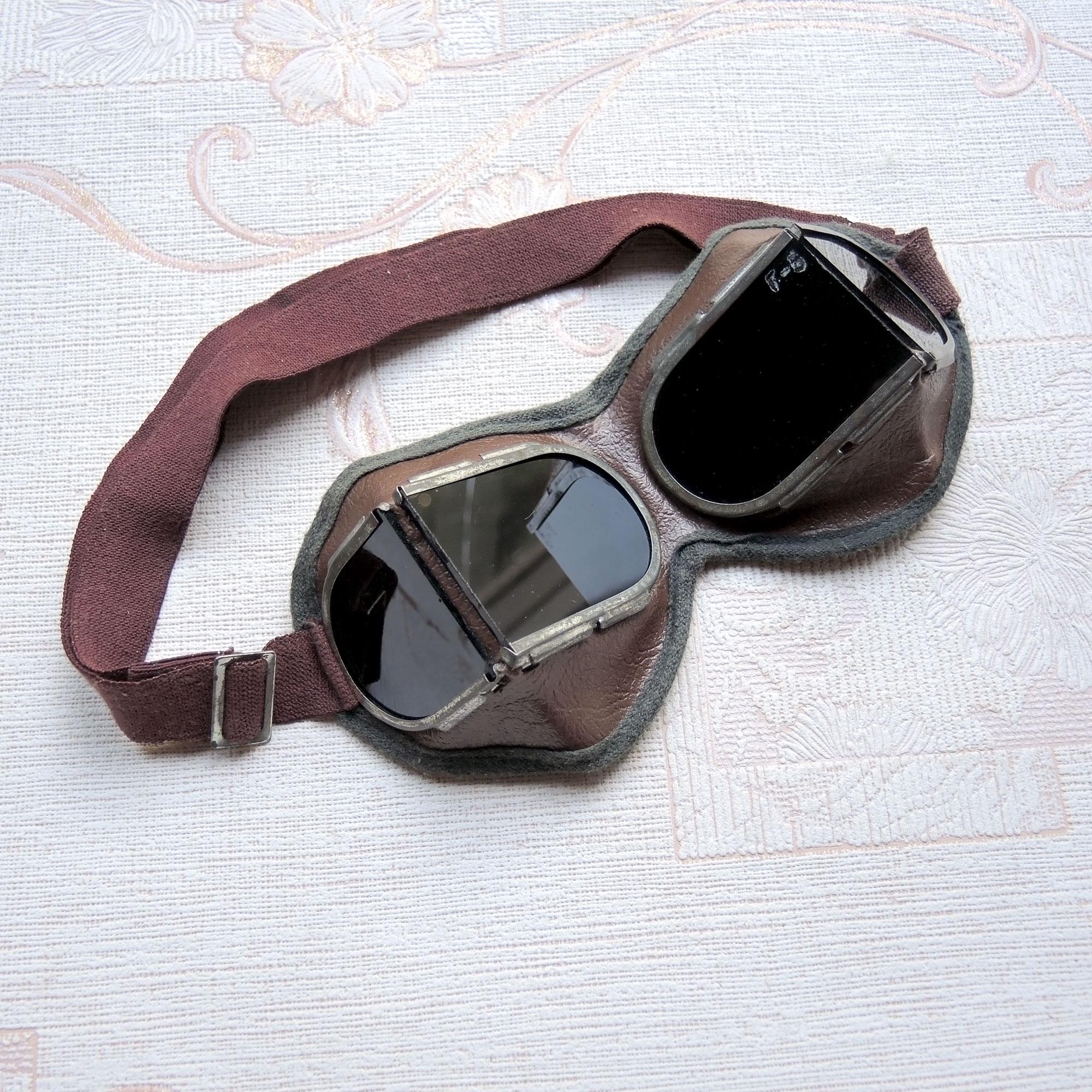 ＷＷ2 実物　フライトキャップ　ゴーグル WW2 実物 フライトキャップ ゴーグル ドイツ軍 飛行帽