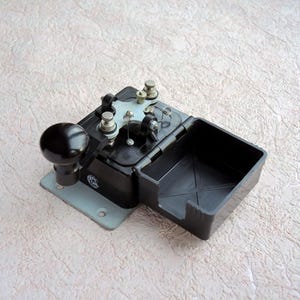 Military telegraph key (#1). Vintage Soviet Morse key