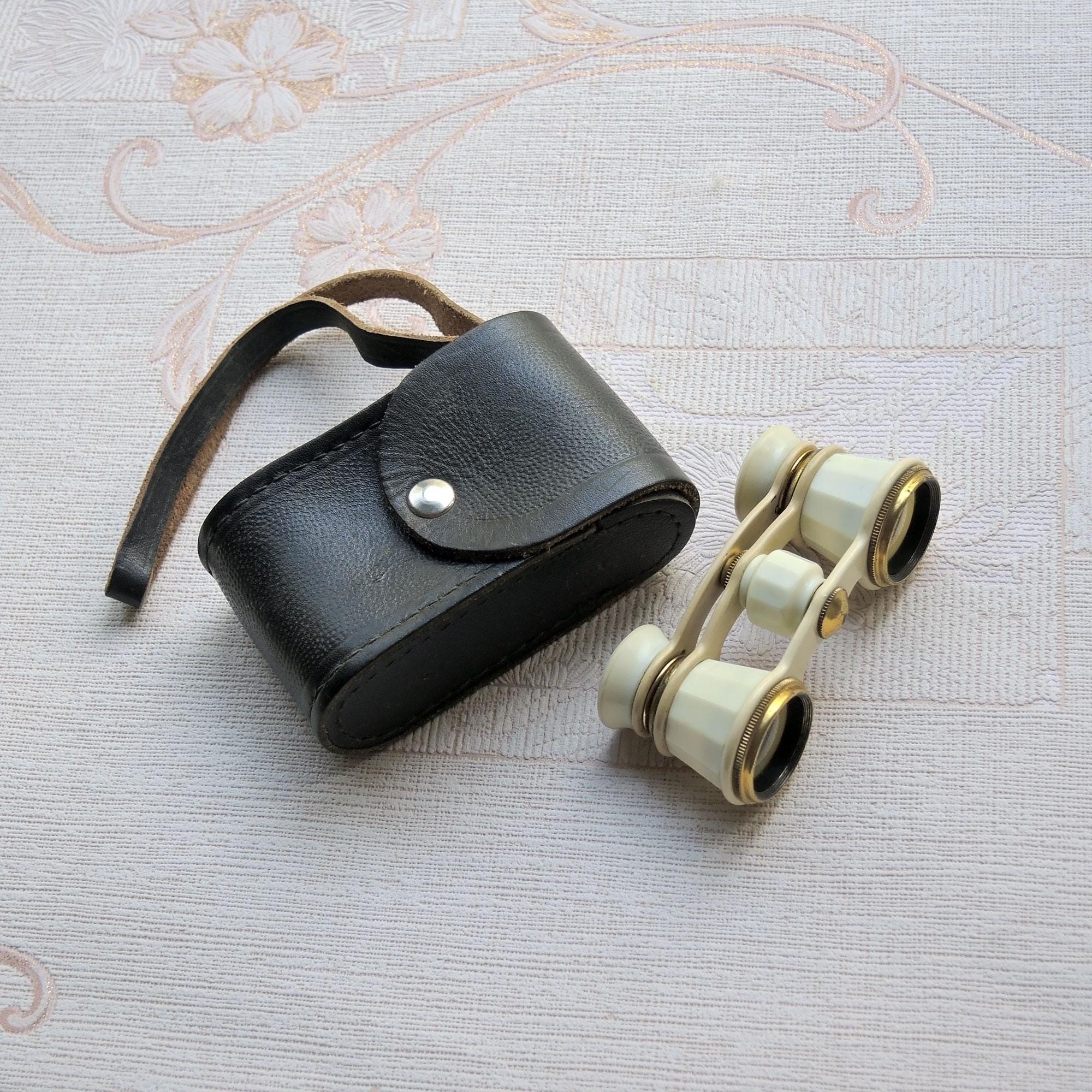 双眼鏡　RUSSIA製　アンティークヴィンテージレトロ　革ケース付き 双眼鏡 RUSSIA製 アンティークヴィンテージレトロ 革ケース付き