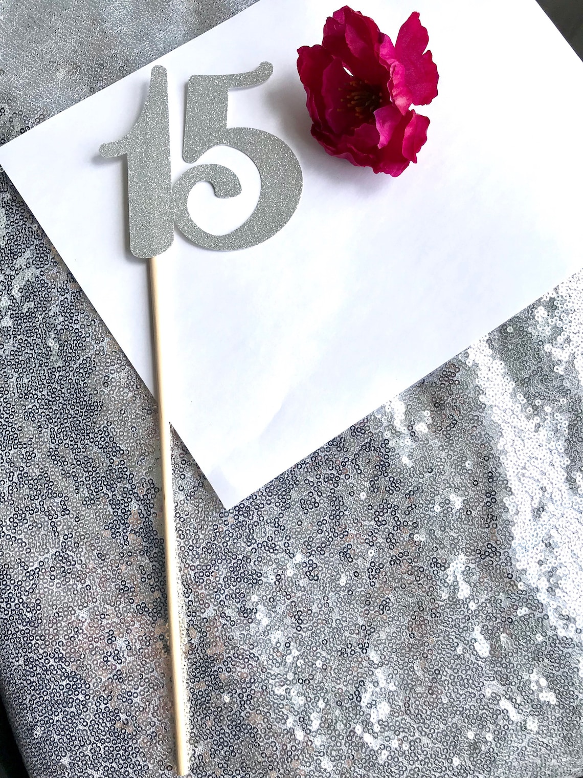 Quinceañera Number 15 Centerpiece Etsy