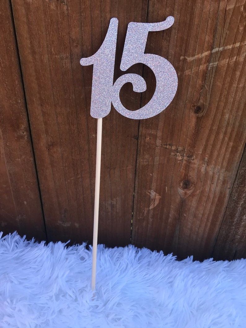 Quinceañera Number 15 Centerpiece Etsy