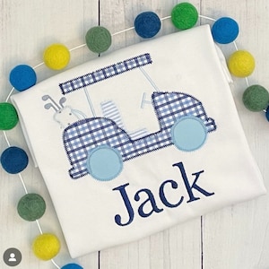 Golf shirt | Golf cart | Golf onesie | Personalized | Baby boy