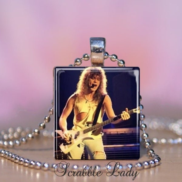 RICK SAVAGE Def Leppard Scrabble Charm Necklace.  Rick Savage Pendant, Key Ring, Zipper Pull. 1980's Classic Rock Band Gift. #114