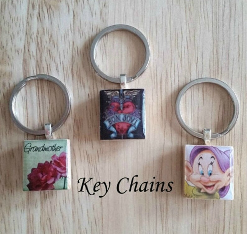 #130 Book Lover Necklace Book Nerd Charm Bracelet Key Ring Book Worm Pendant Never Judge A Book By Its Movie Scrabble Jewelry