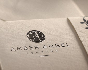 Custom OOAK Logo Design, Elegant Boutique Logo, Jewelry Brand (Digital Files)