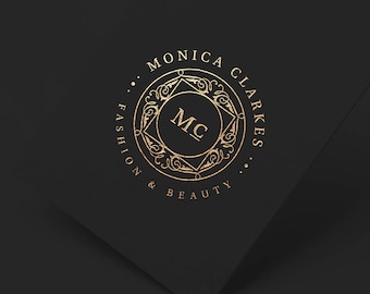 Wedding Logo Design, Elegant Logo, Stamp Logo, Initials, Makeup Logo Design, Design Logo, Custom Logo Design, Gold Logo, Professional Logo