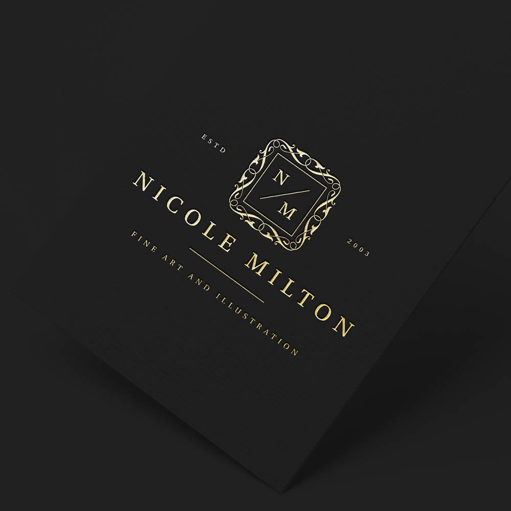 Classic Logo Vintage Logo Design Elegant Logo Artist Logo Etsy