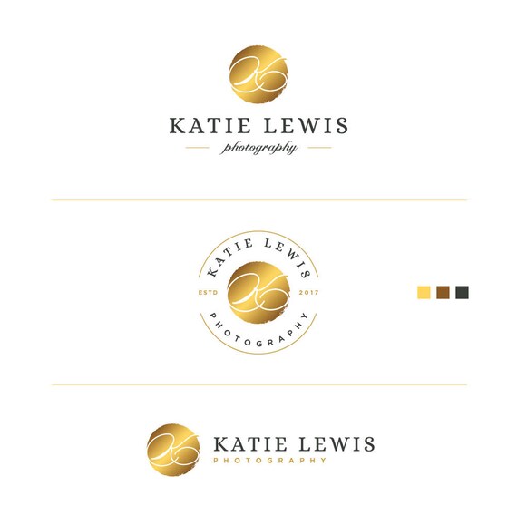 Mini Branding Kit, Classic logo, Luxury Logo, Elegant Logo, Retro Logo, Etsy Shop Logo, Round Logo, Events Logo, Fashion Blog Logo, Logo