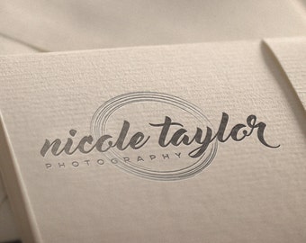 Calligraphy Logo Design Template, Vintage Font (Instant Download)