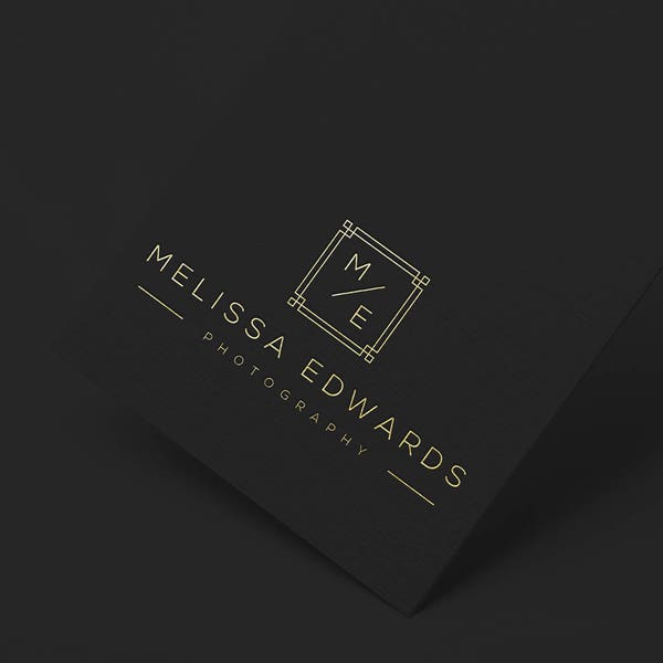 Elegant Logo Design Template, Photography Business Logo (Instant Download)