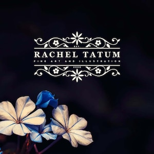 INSTANT DOWNLOAD, Logo Design Template, Elegant Logo, Flower Blog Logo, Logo Templates, Premade Flower Logo, Cheap Logo, Watercolor Flower,