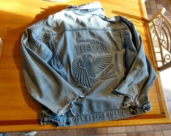 eagles jean jacket