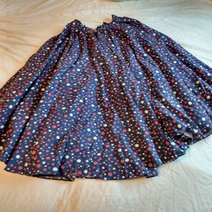 Vintage Sid Harris Full Polka Dot Circle Swing Skirt Rockabilly Pinup