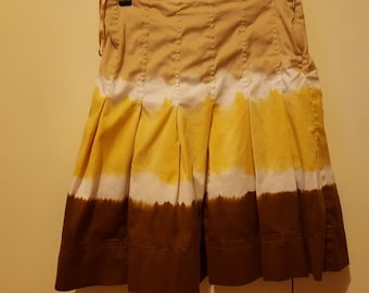 INC International Concepts Tie Dye Pleated Skirt Size 2 Petite