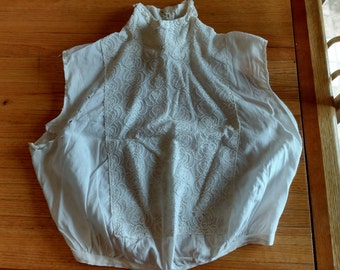 Antique Waist Camisole Corset Cover Has Wear Needs Repair Theatre Props Display Nostalgia