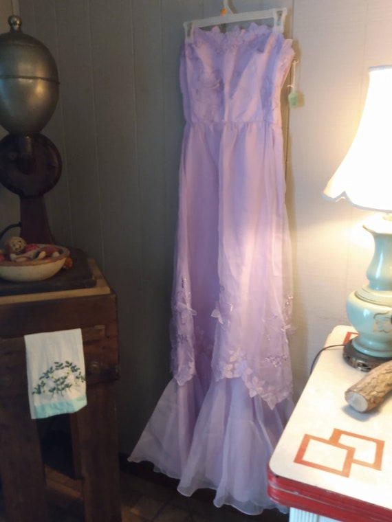 Vintage Eve Of Milady Lavender Formal Evening For… - image 2