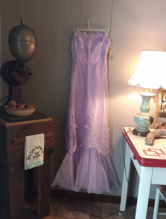 Vintage Eve Of Milady Lavender Formal Evening For… - image 1