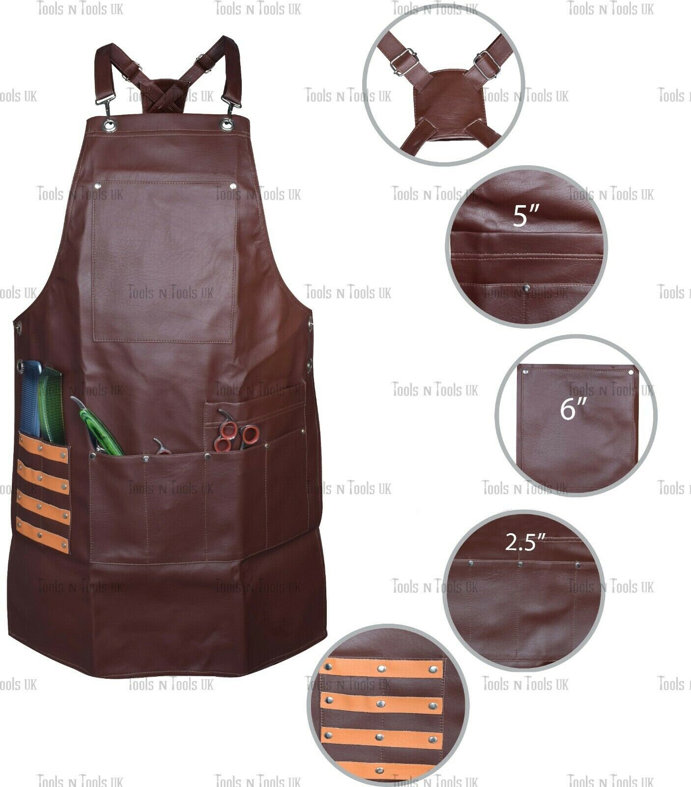 Pro Synthetic/ Artificial Leather Apron Salon Barber Stylist Etsy UK